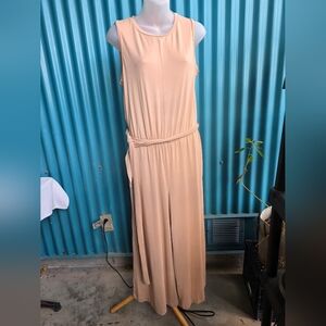 Banana Republic Sleeveless Beige Jumpsuit Small